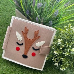 Reindeer Sensory Book - Interactive Montessori Toy for Babies & Toddlers